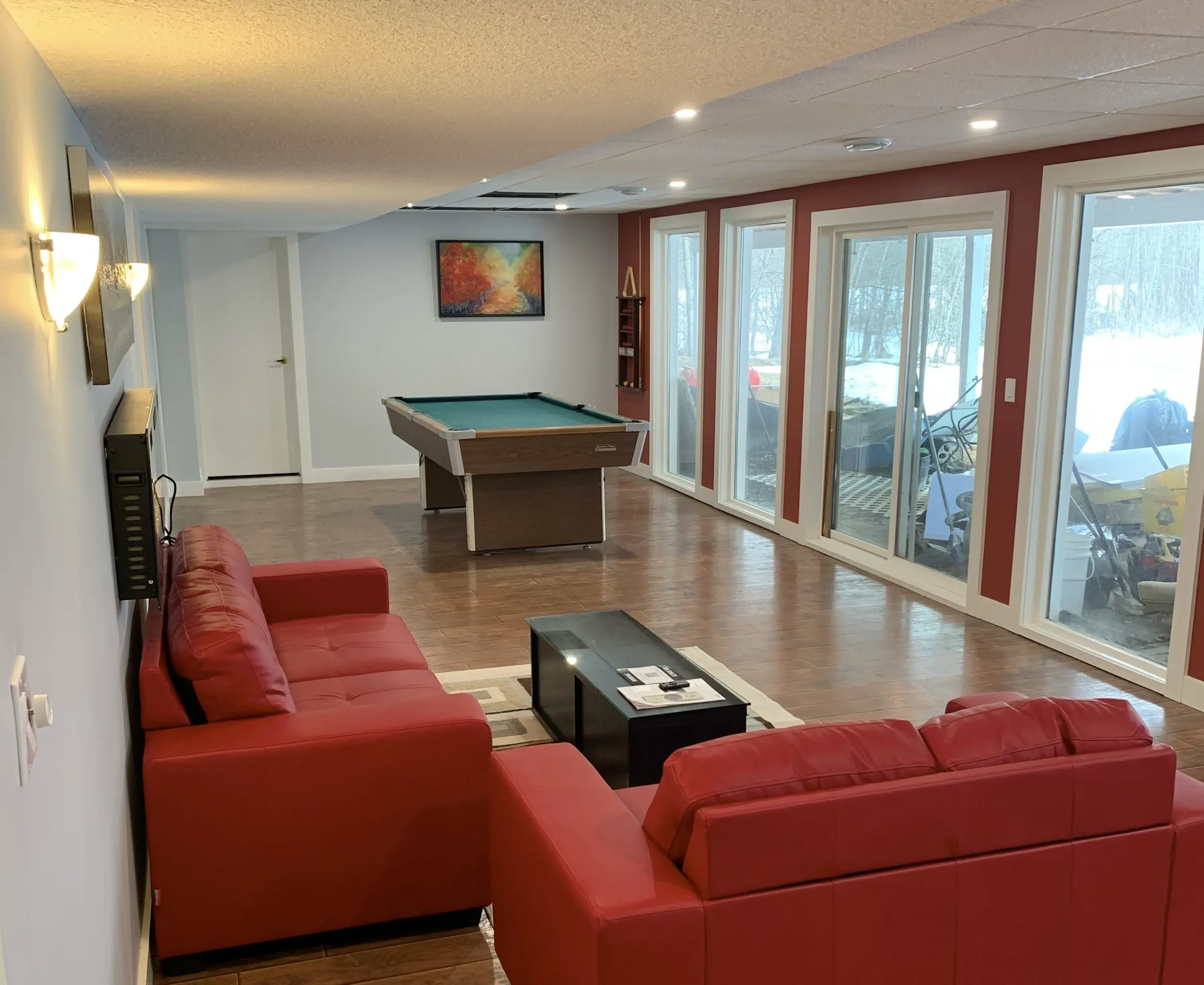 Basement renovation in Edmonton by FLOW Contractors